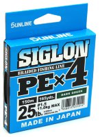 Плетёный шнур Sunline Siglon PEx4 150 м #1,5/25Lb (Dark Green)