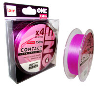 Плетёный шнур IAM Number One Contact X4 (pink) 0.5PE 150 м