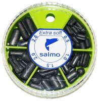 Грузила Salmo Extra Soft малый 5 секц. 0,5-2,6 г 60 г набор 2 (1005-S002)