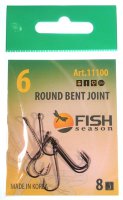 Крючки Fish Season Round Bent Joint с больш. ухом №6