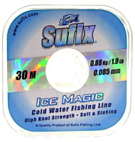 Леска Sufix Ice Magic x12 прозрачная 30 м 0,085 мм