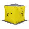 Палатка зимняя Куб 1,8х1,8 yellow/gray Helios (HS-ISC-180YG)